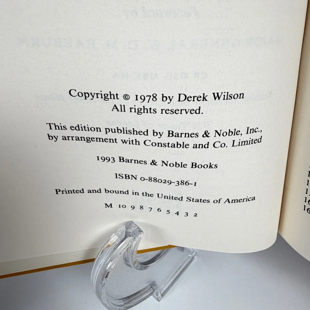 The Tower of London Derek Wilson Hardcover 1993 Barnes & Noble History Book